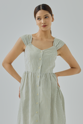 Kaylia Gingham Midi Dress